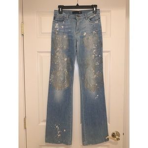 Vintage One of a Kind Roberto Cavalli Flare Jeans